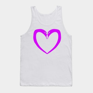 Worm On A String Heart Pink Tank Top